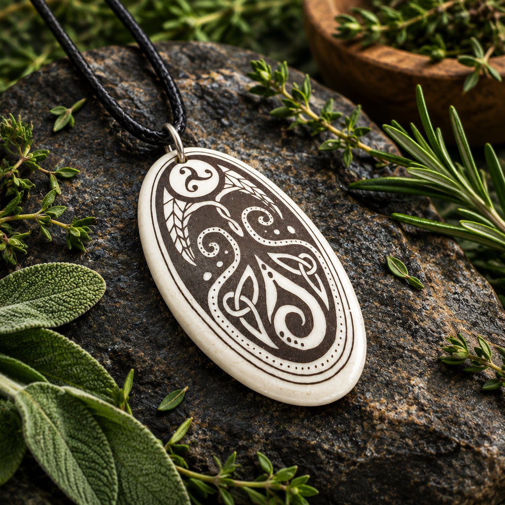 Artisan Cerridwen Celtic Goddess Necklace - Handmade in the U.S.A.