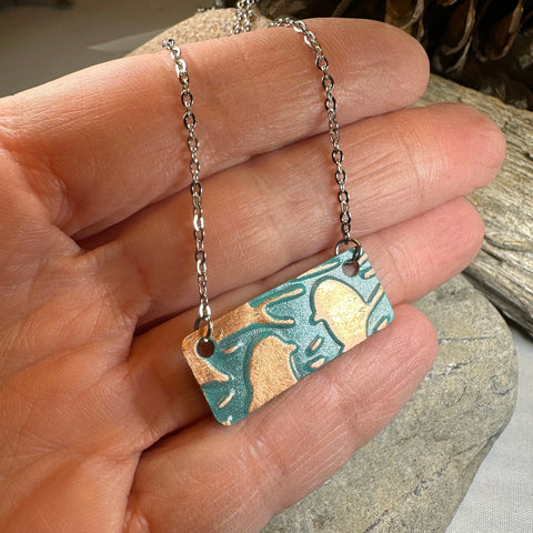 Load image into Gallery viewer, Summersong Bird Copper Necklace

