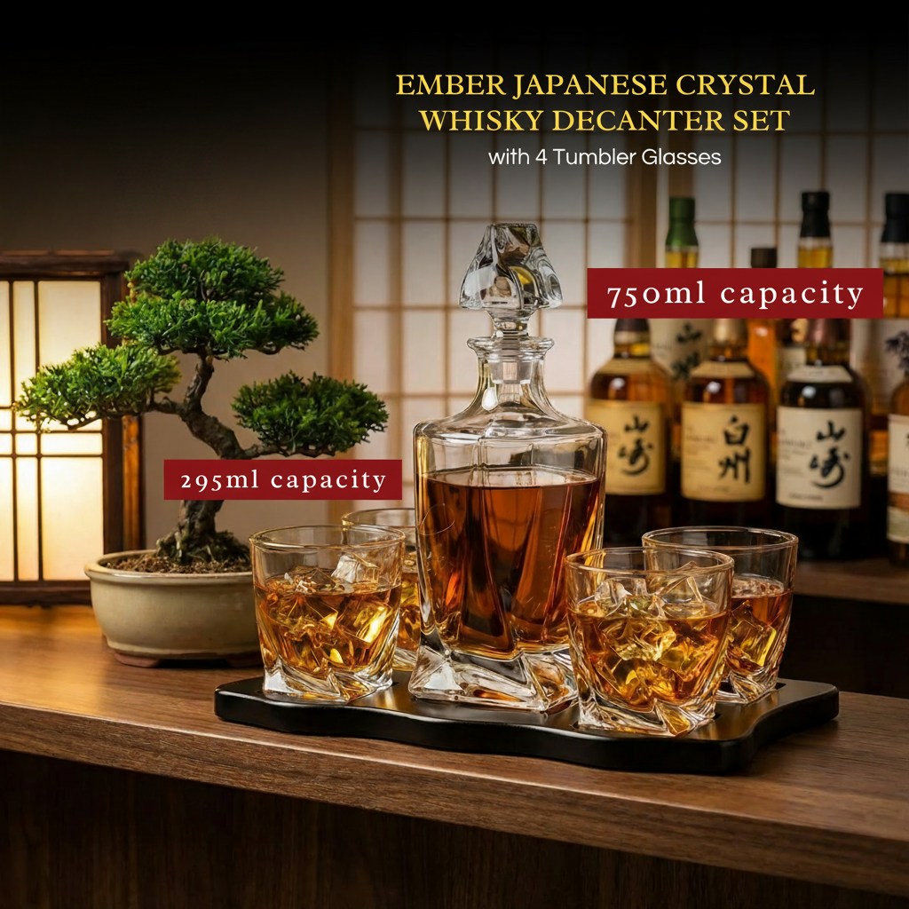 European Style Whiskey And Wine Decanter Premium Barware Gift