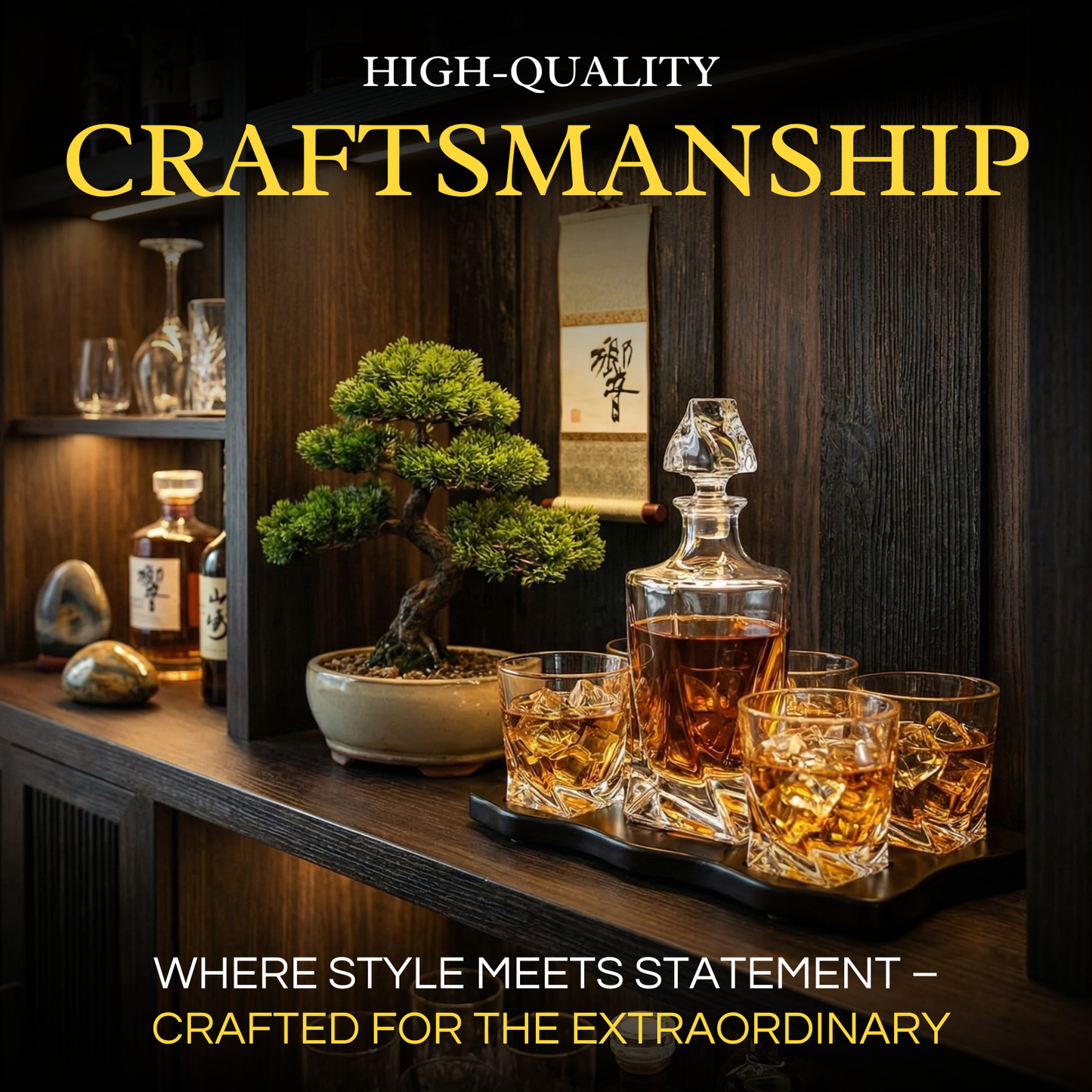 European Style Whiskey And Wine Decanter Premium Barware Gift