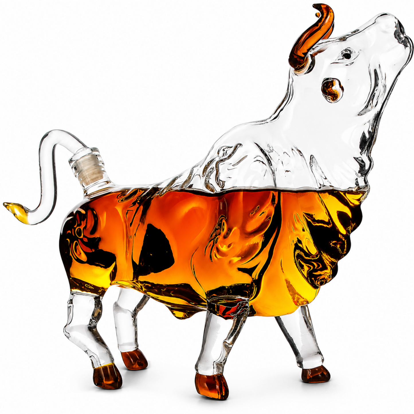 Charging Bull Liquor Decanter