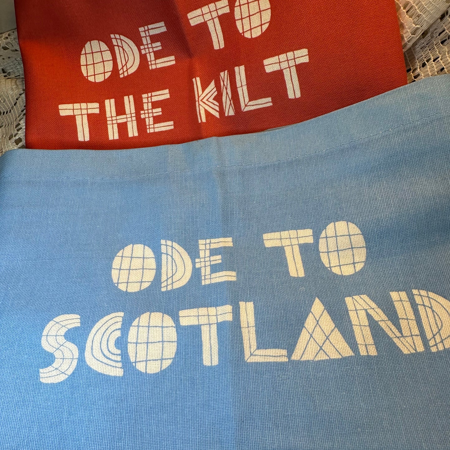 Handmade Scotland Lover Tea Towels - Set of Two
