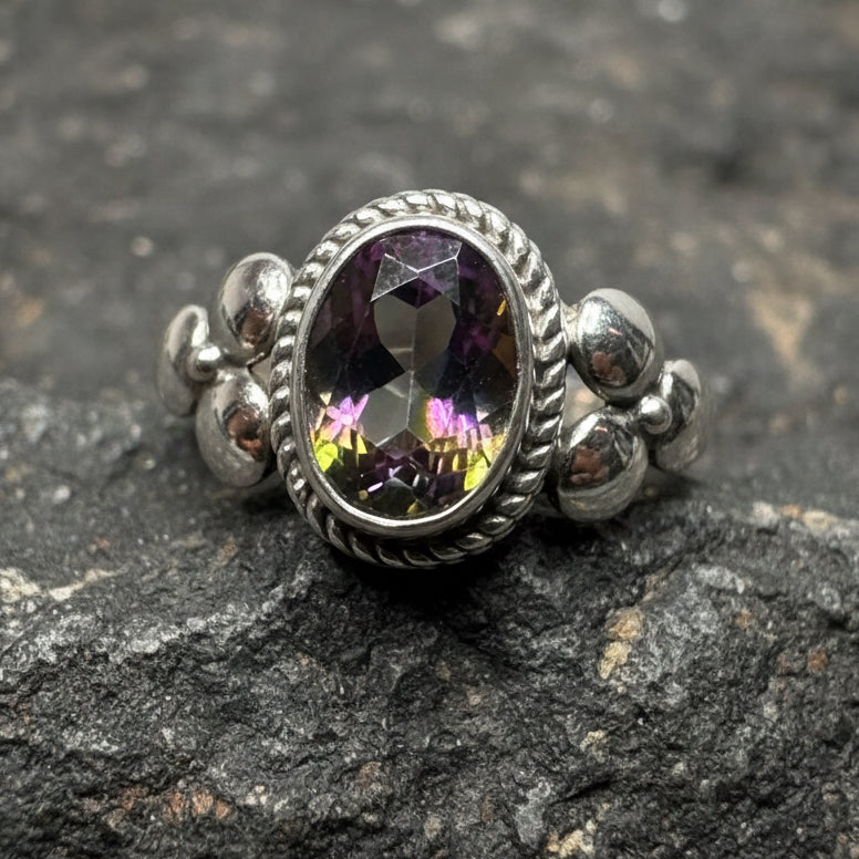 Airdrie Flower Ring in Sterling Silver