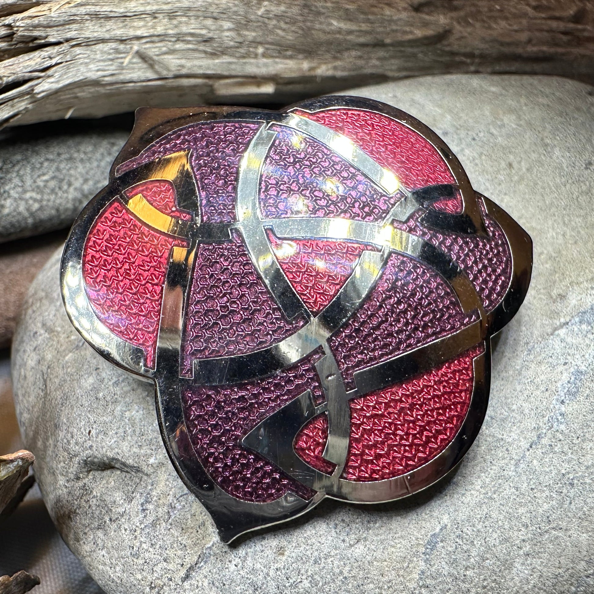 Enamel Celtic Knot Brooch — view 8