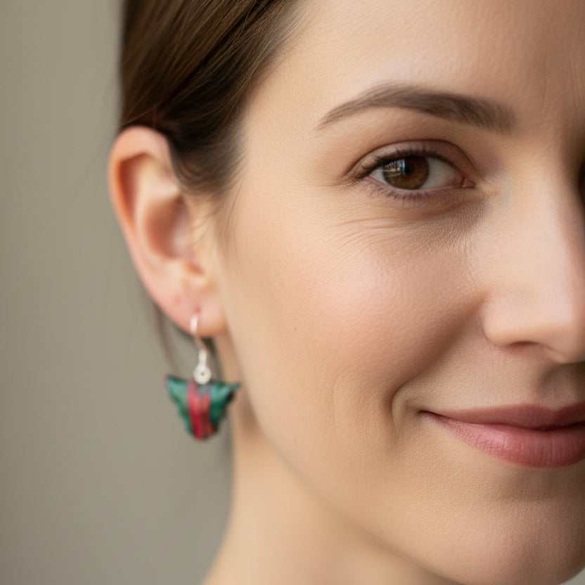 Heathergems Scottish Highland Cow Dangle Earrings - Handmade in Scotland