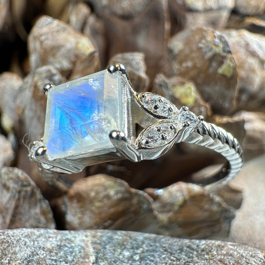 Blossom Frost Moonstone Ring