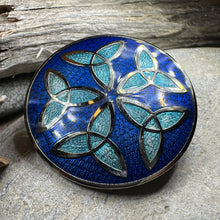 Load image into Gallery viewer, Trinity Knot Enamel Celtic Brooch
