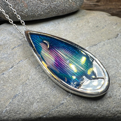 Load image into Gallery viewer, Northern Lights Sky Necklace - Handmade in Scotland
