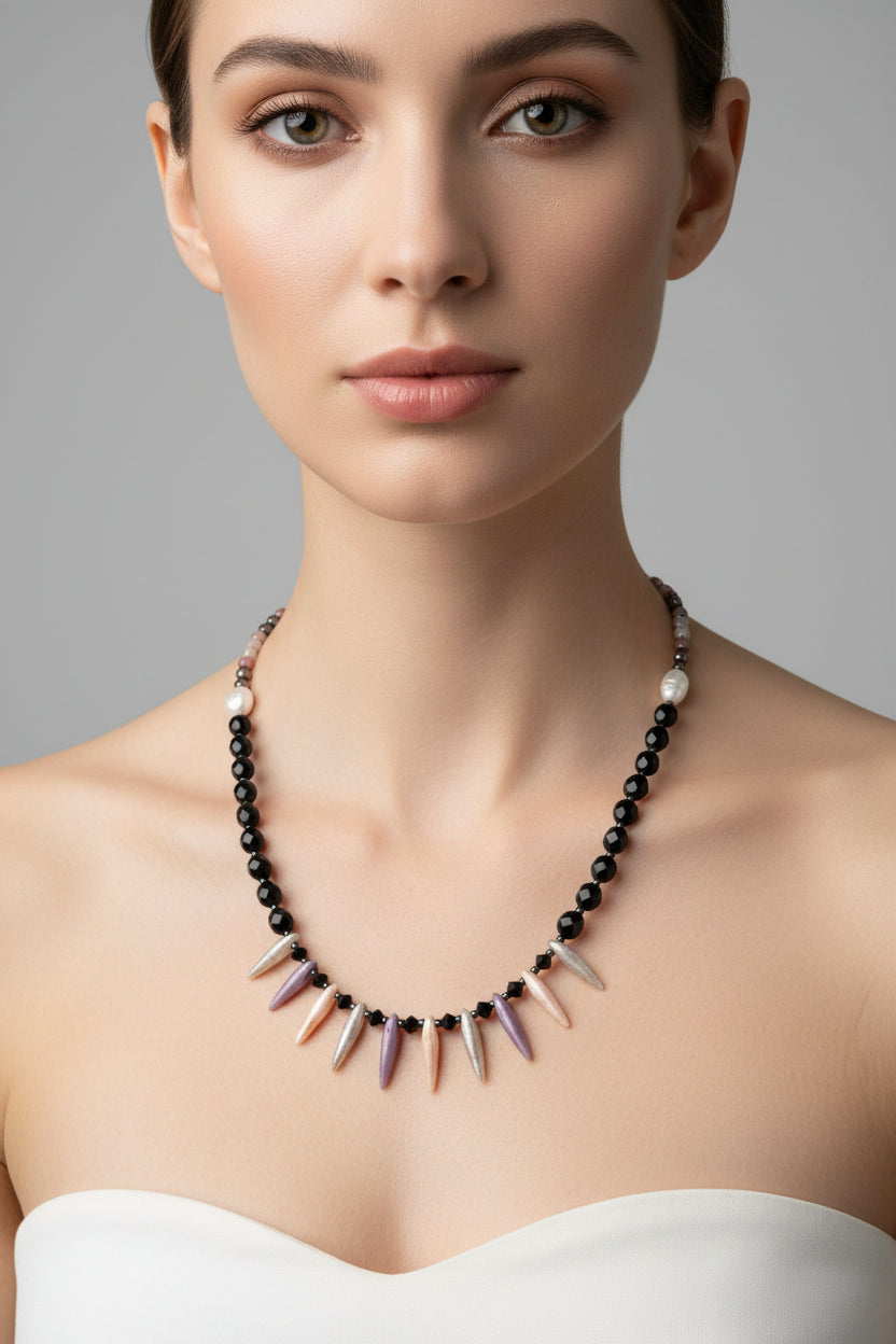 Highland Nightfall Crystal Necklace