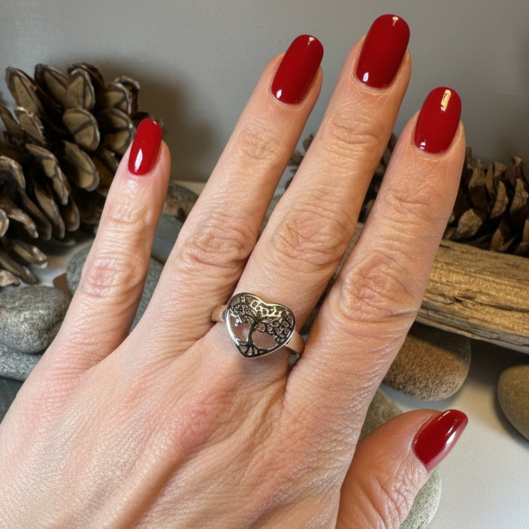 Heart Tree of Life Ring — view 7