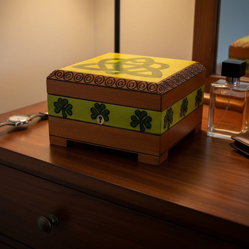 Celtic Love Knot Knot Keepsake Box - Handmade Wooden Box