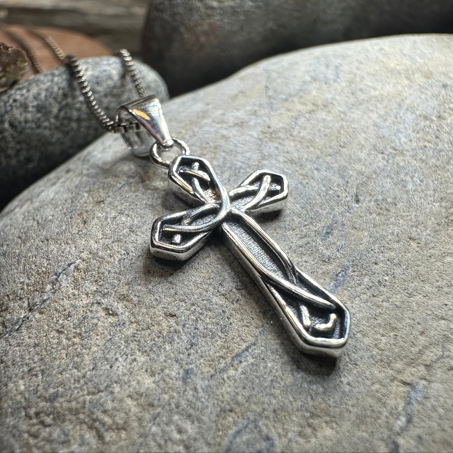 Charity Petite Celtic Cross Necklace