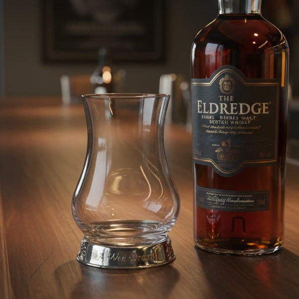 A Wee Dram Thistle Whiskey Glass - Handmade in England