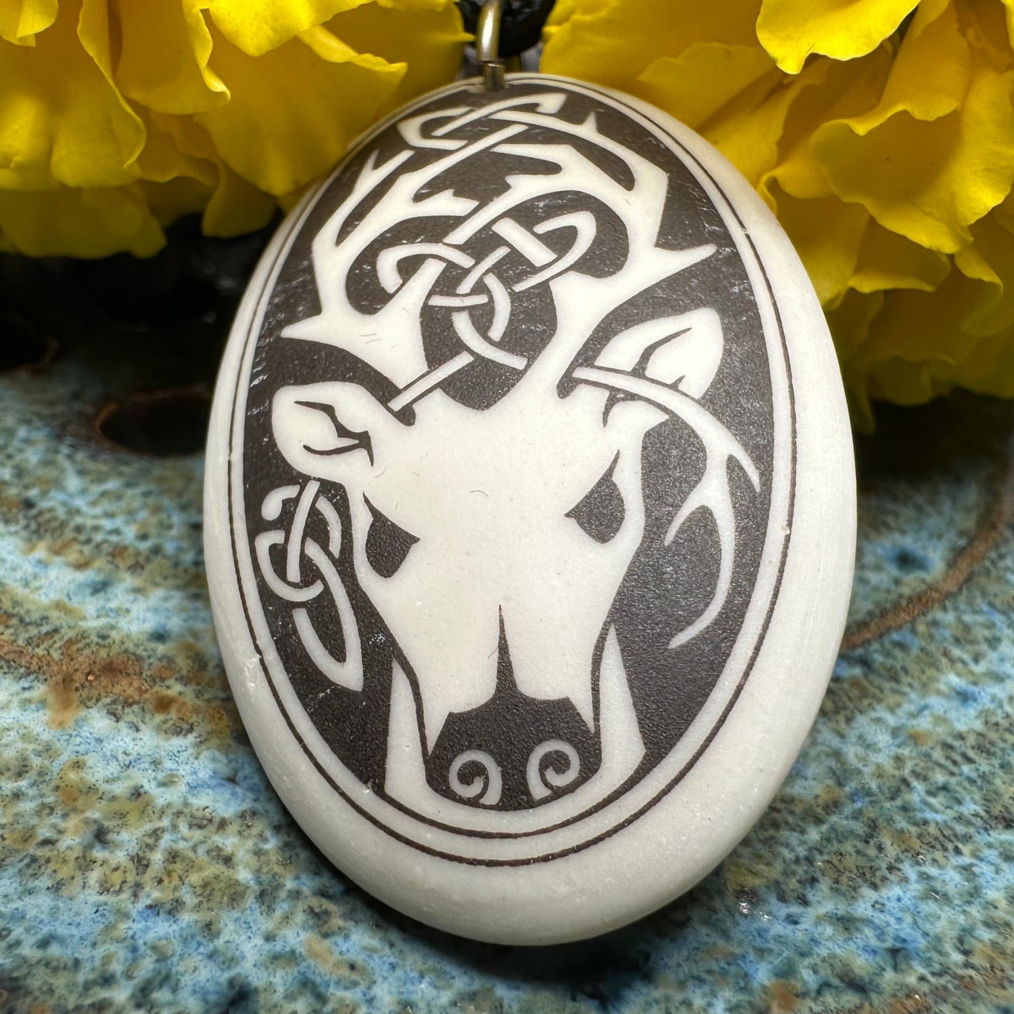 Highland Celtic Stag Necklace - Handmade in the U.S.A.