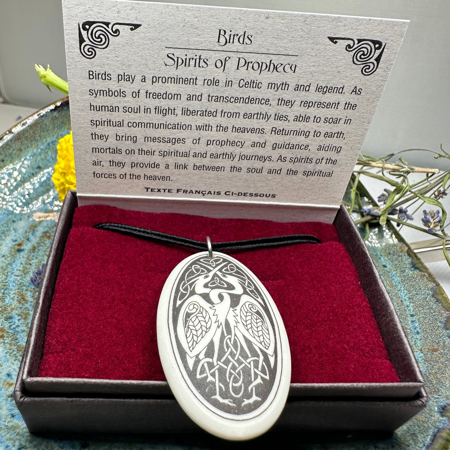 Artisan Celtic Birds Necklace - Handmade in the U.S.A.