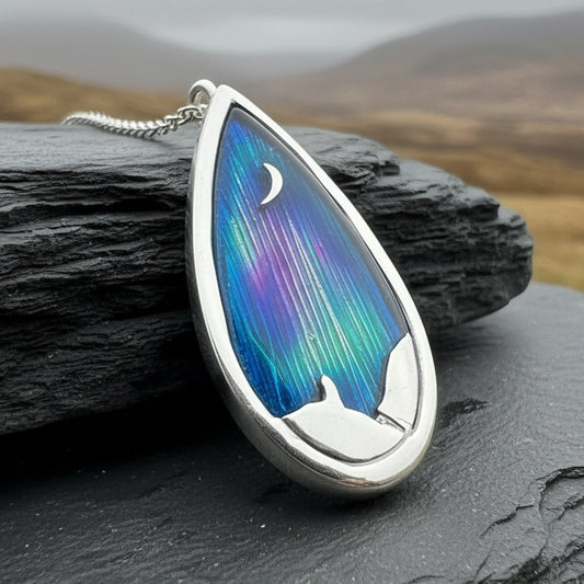 Northern Lights Sky Necklace - Handmade in Scotland