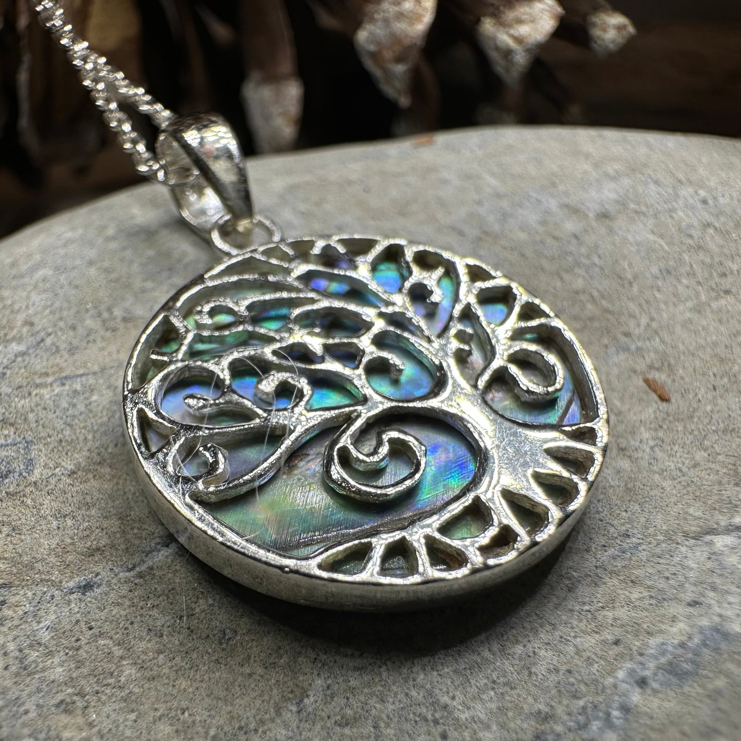 Gynnifer Tree of Life Necklace in Sterling Silver — view 12