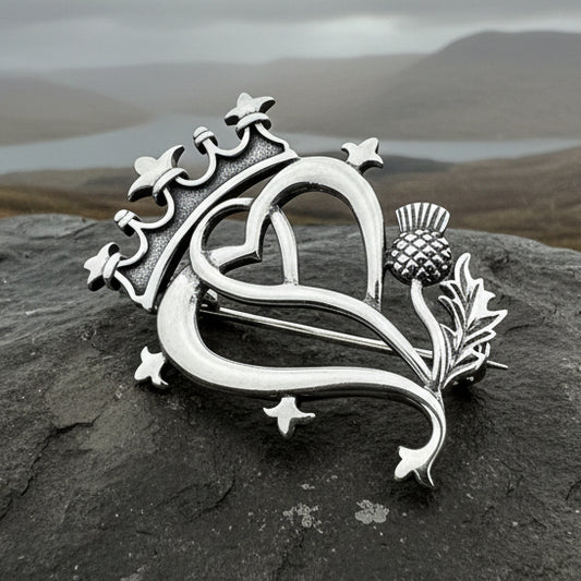 Sweetheart Luckenbooth Brooch - Handmade in Scotland