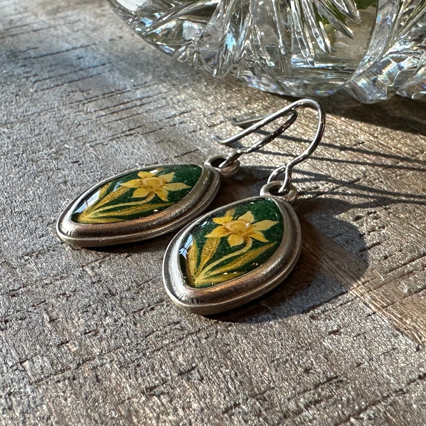 Daffodil Art Earrings - Handmade in the U.S.A.
