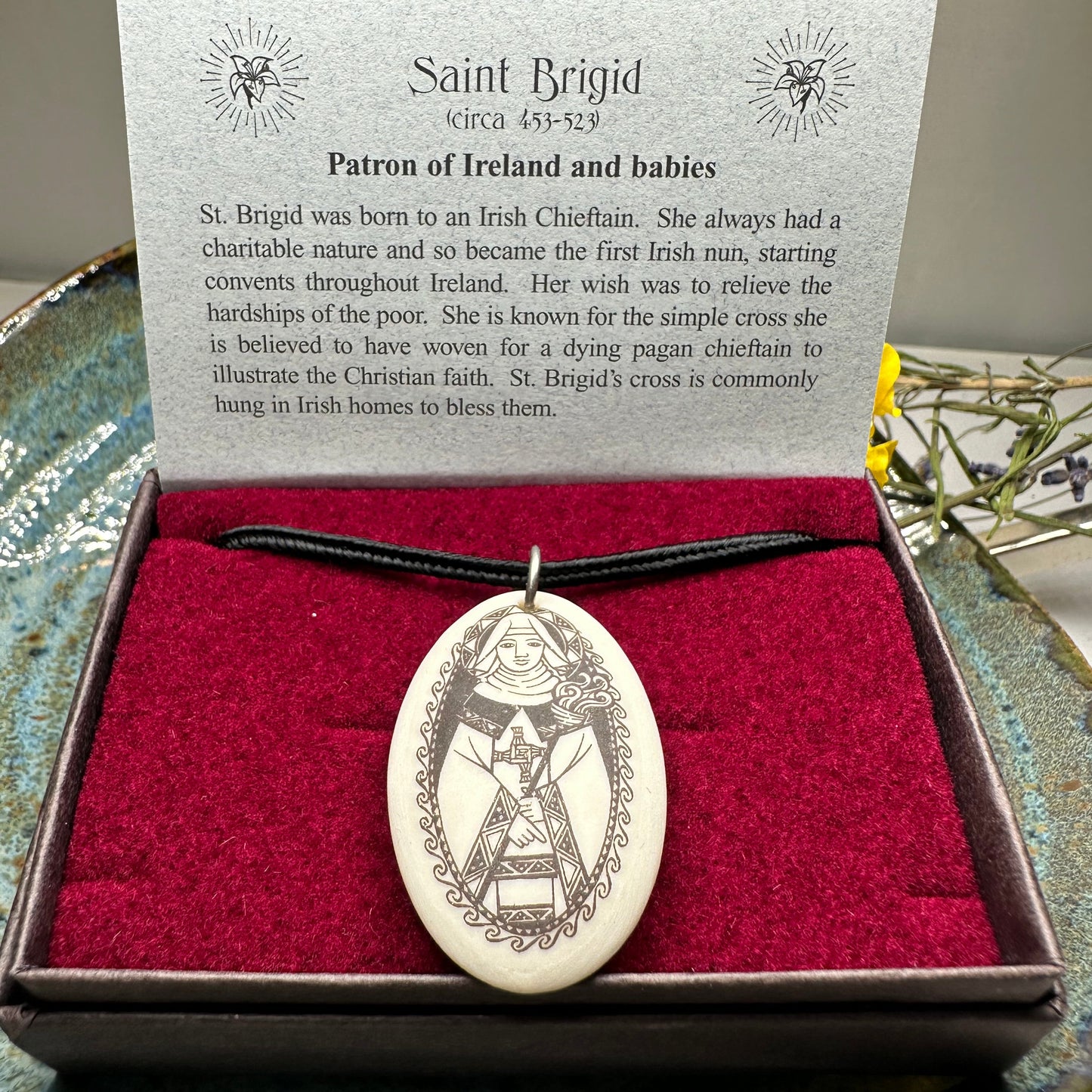 Artisan Irish Saint Brigid Necklace - Handmade in the U.S.A.