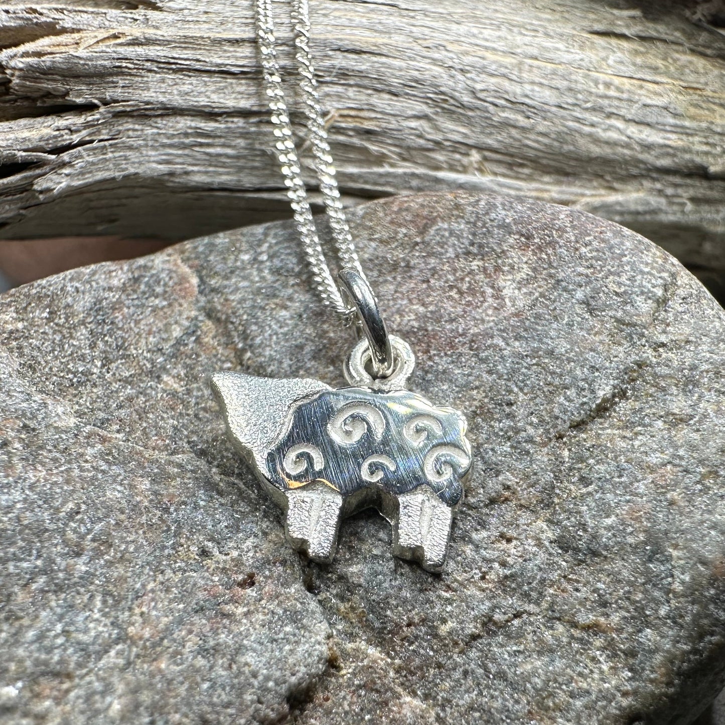 Love Ewe Sheep Necklace - Handmade in Scotland