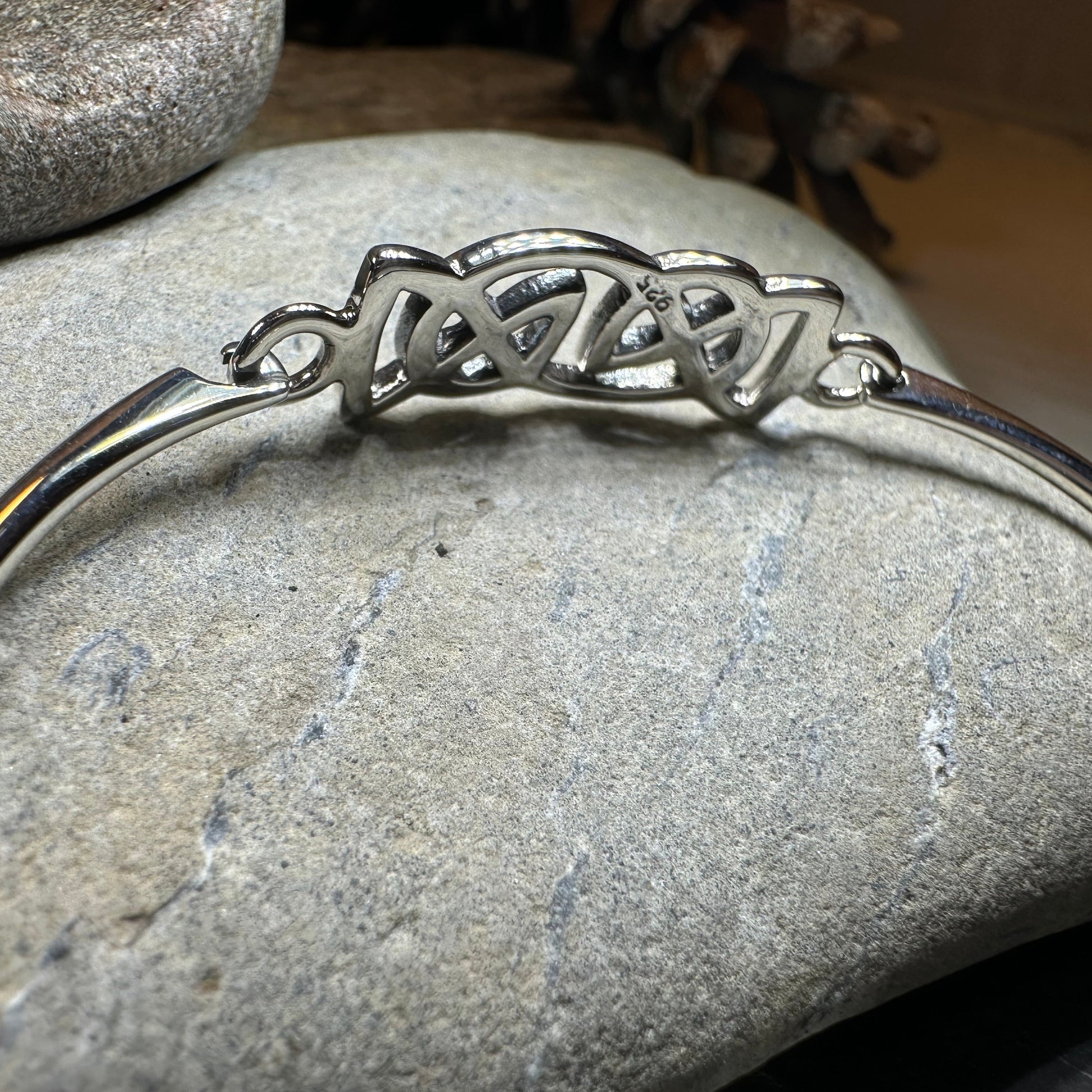 Celtic Love Knot Silver Bracelet in Sterling Silver — view 6