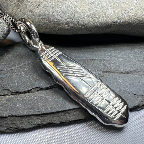Load image into Gallery viewer, Gaelic Ireland Ogham Necklace - Made in Ireland
