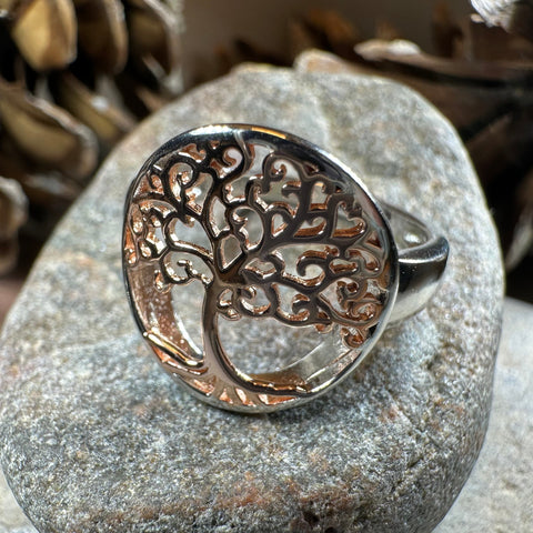 Load image into Gallery viewer, Rose Tree of Life Ring
