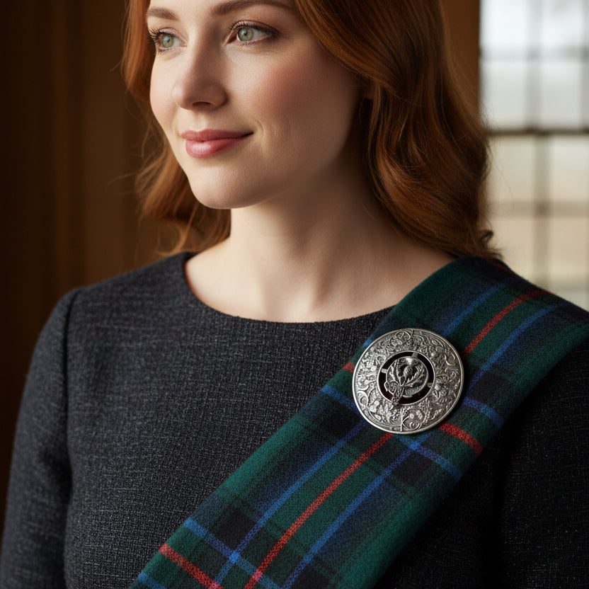 Regal Scotland Thistle Brooch - Handmade in Scotland