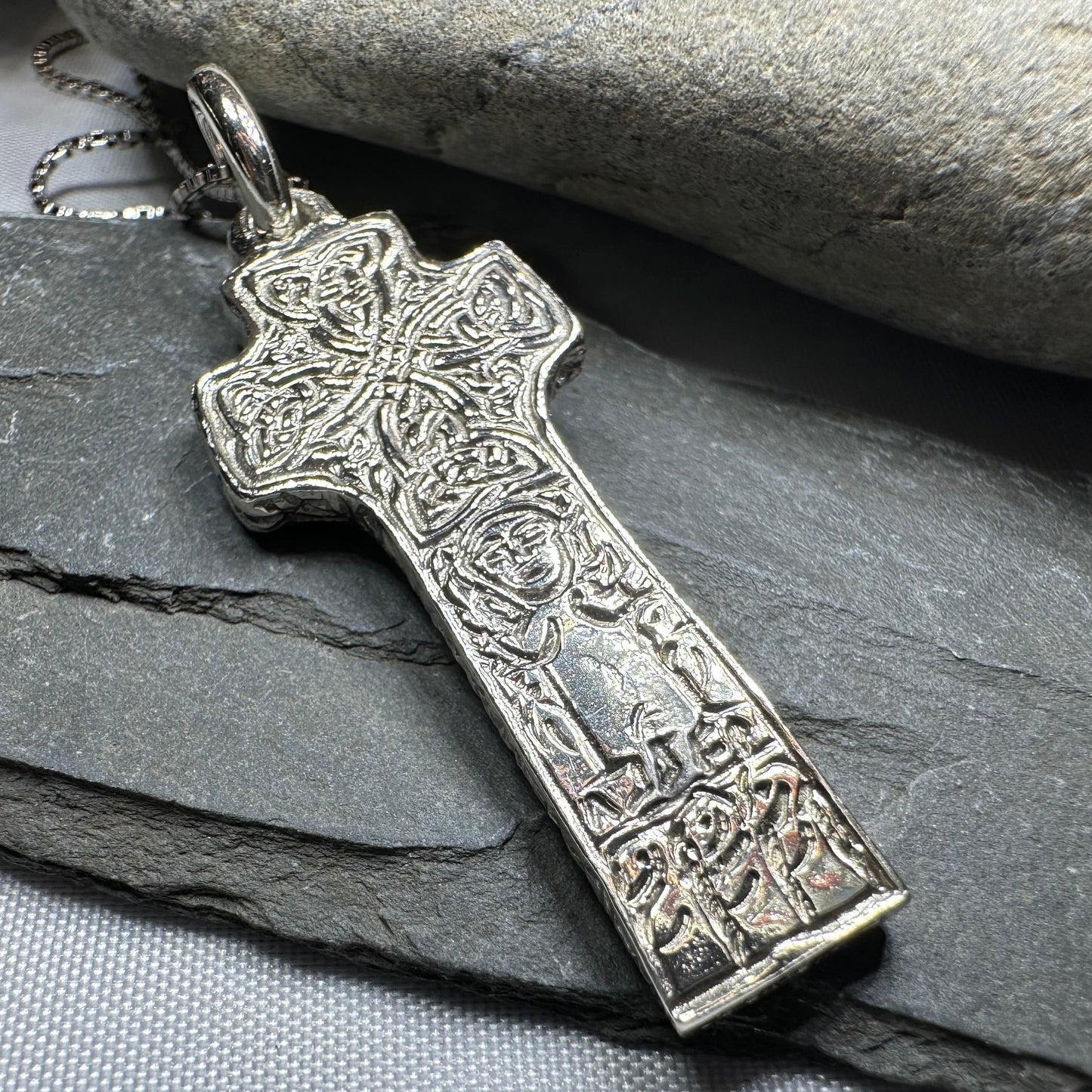 Artisan Irish Saint Patrick Cross Necklace - Made in Ireland — view 10
