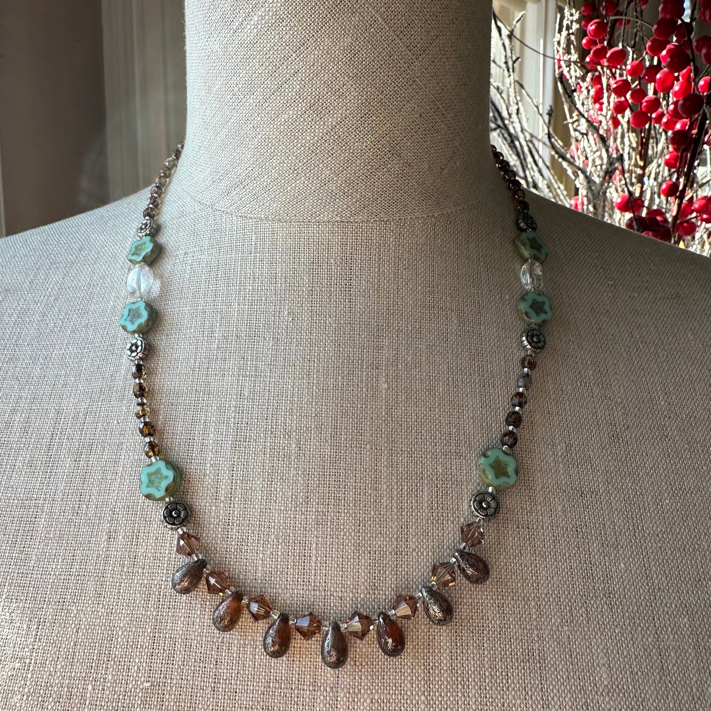 Lotus Dawn Crystal Necklace — view 4