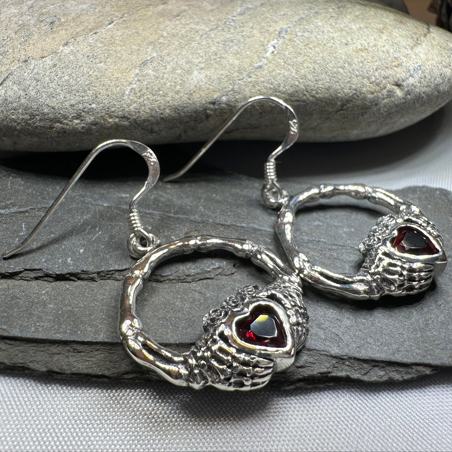 Gothic Claddagh Earrings — view 10