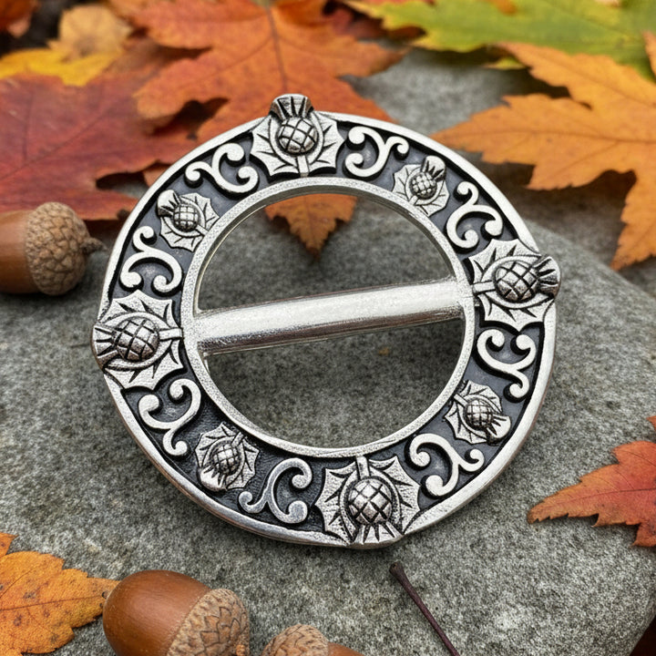 Scottish Thistle Scarf Ring