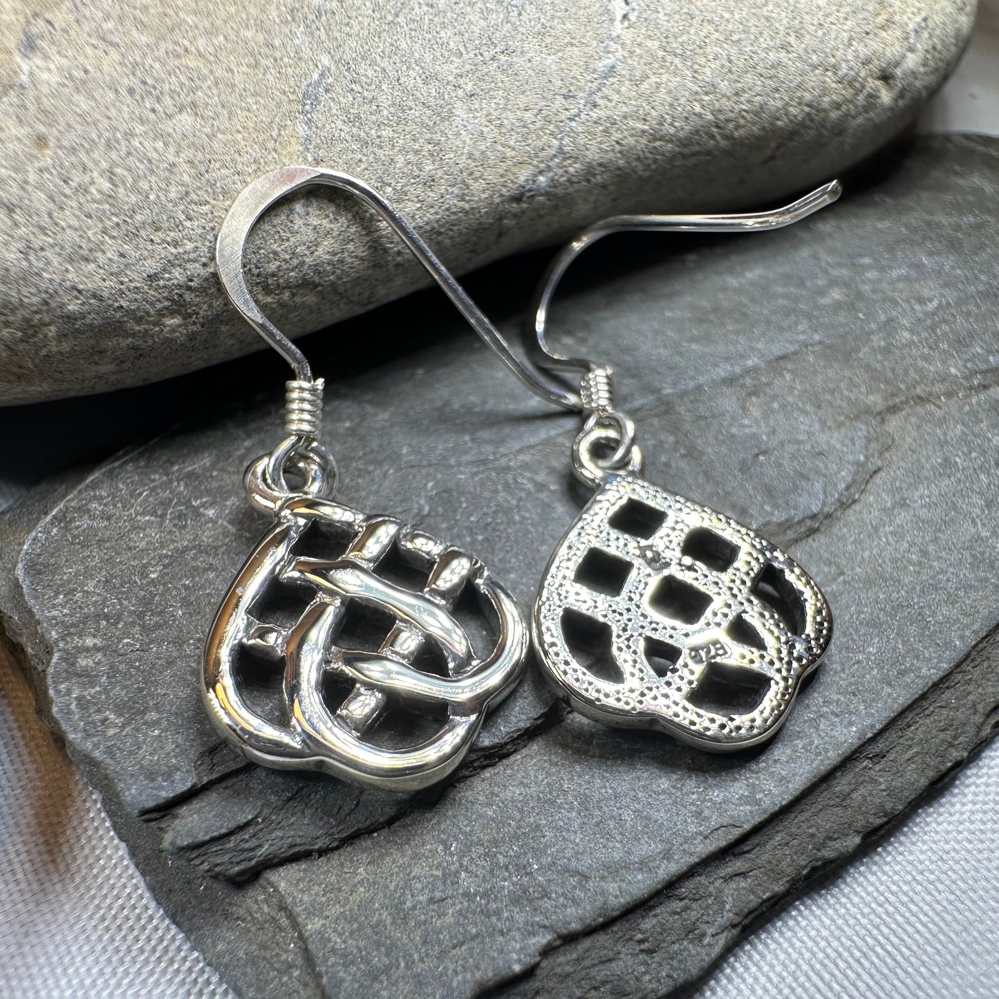 Maeve Celtic Knot Earrings in Sterling Silver — view 9