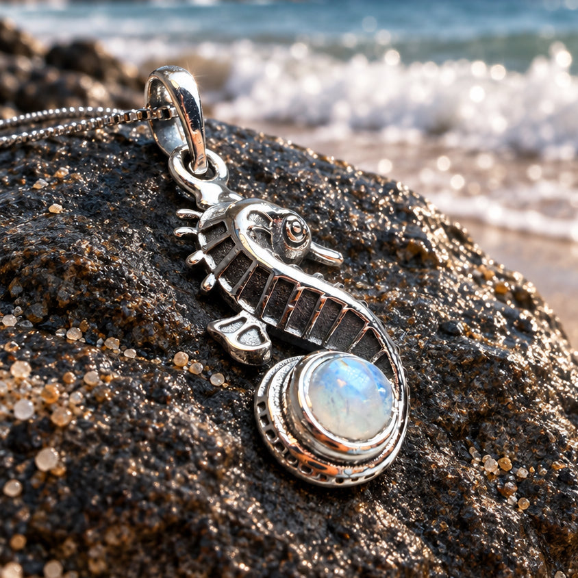 Seasprite Seahorse Necklace in Sterling Silver