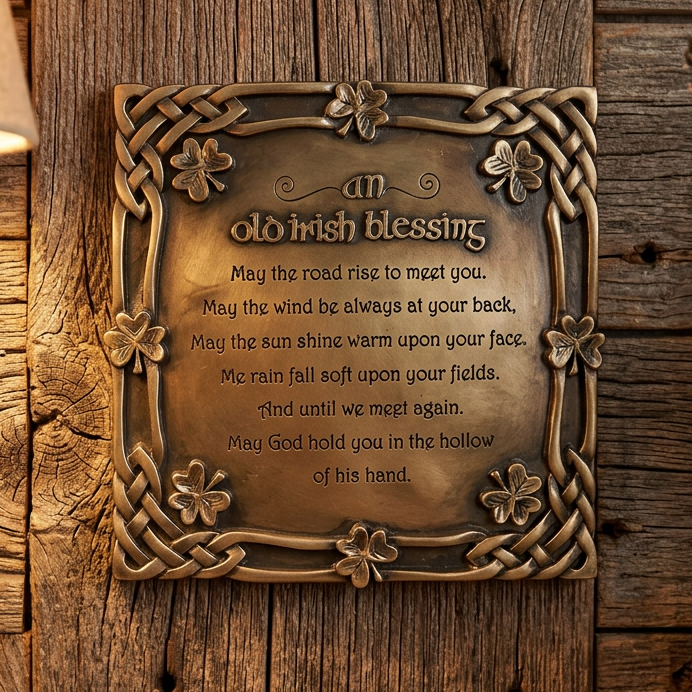 Old Irish Blessing Wall Plaque