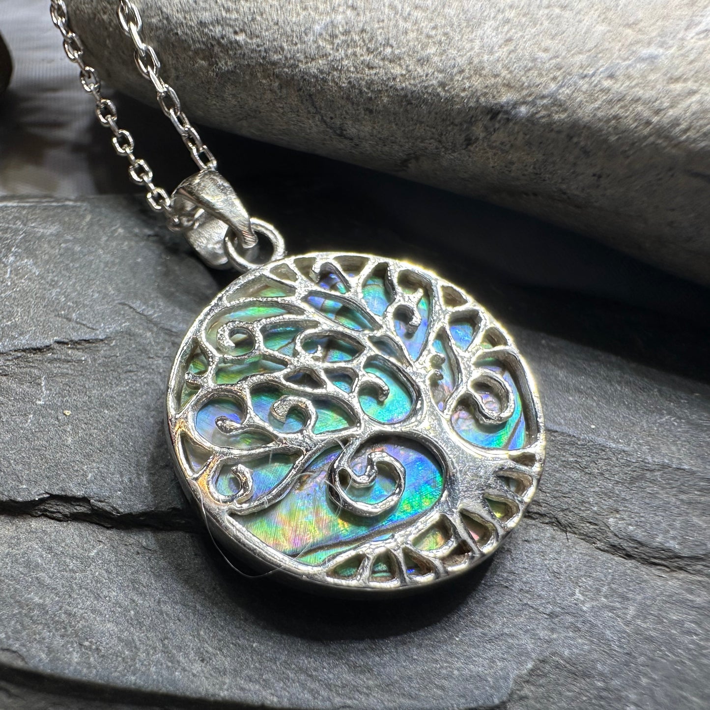 Gynnifer Tree of Life Necklace in Sterling Silver — view 4
