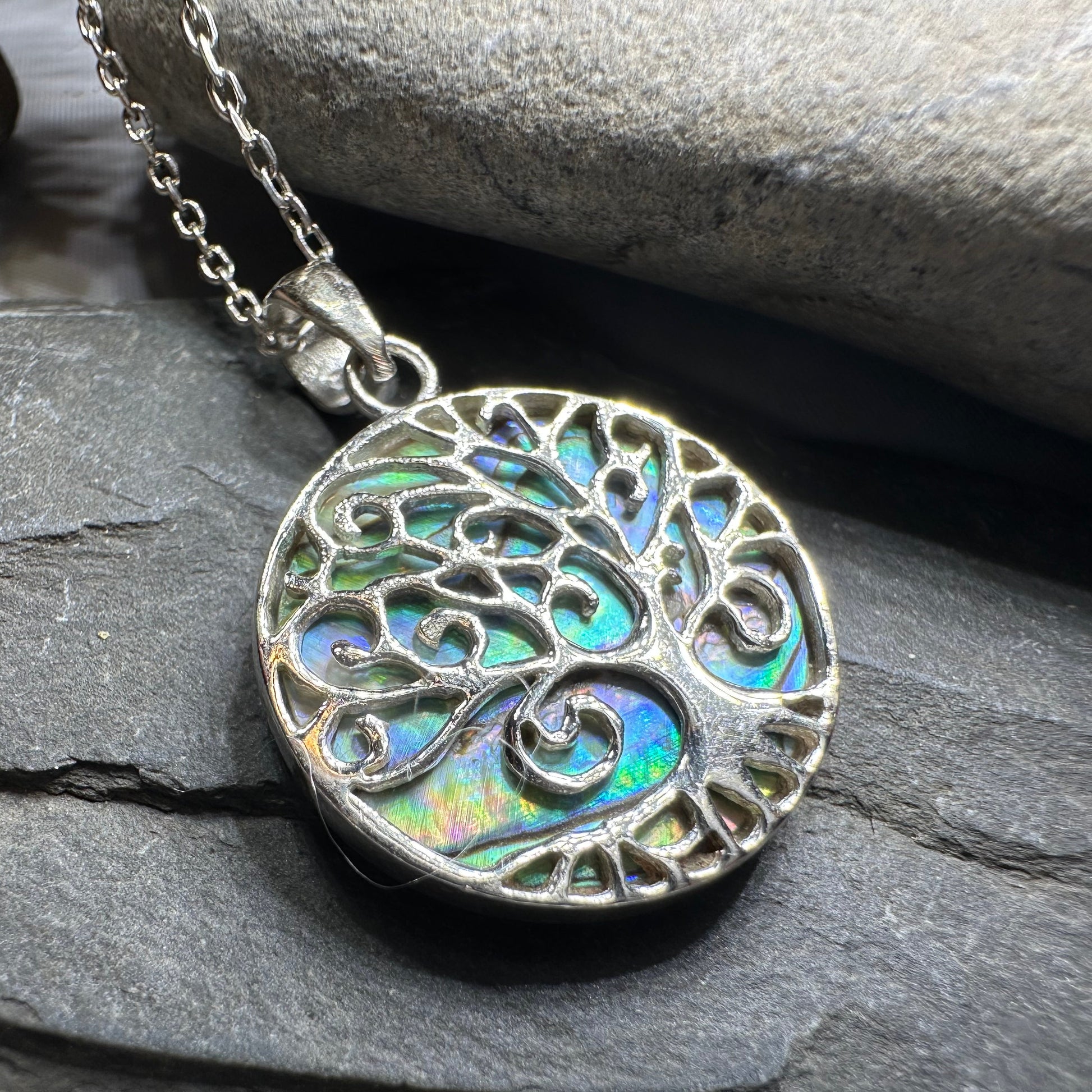 Gynnifer Tree of Life Necklace in Sterling Silver — view 4