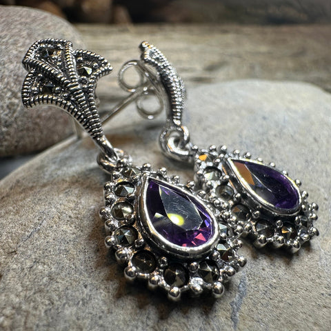 Load image into Gallery viewer, Coco Marcasite Earrings
