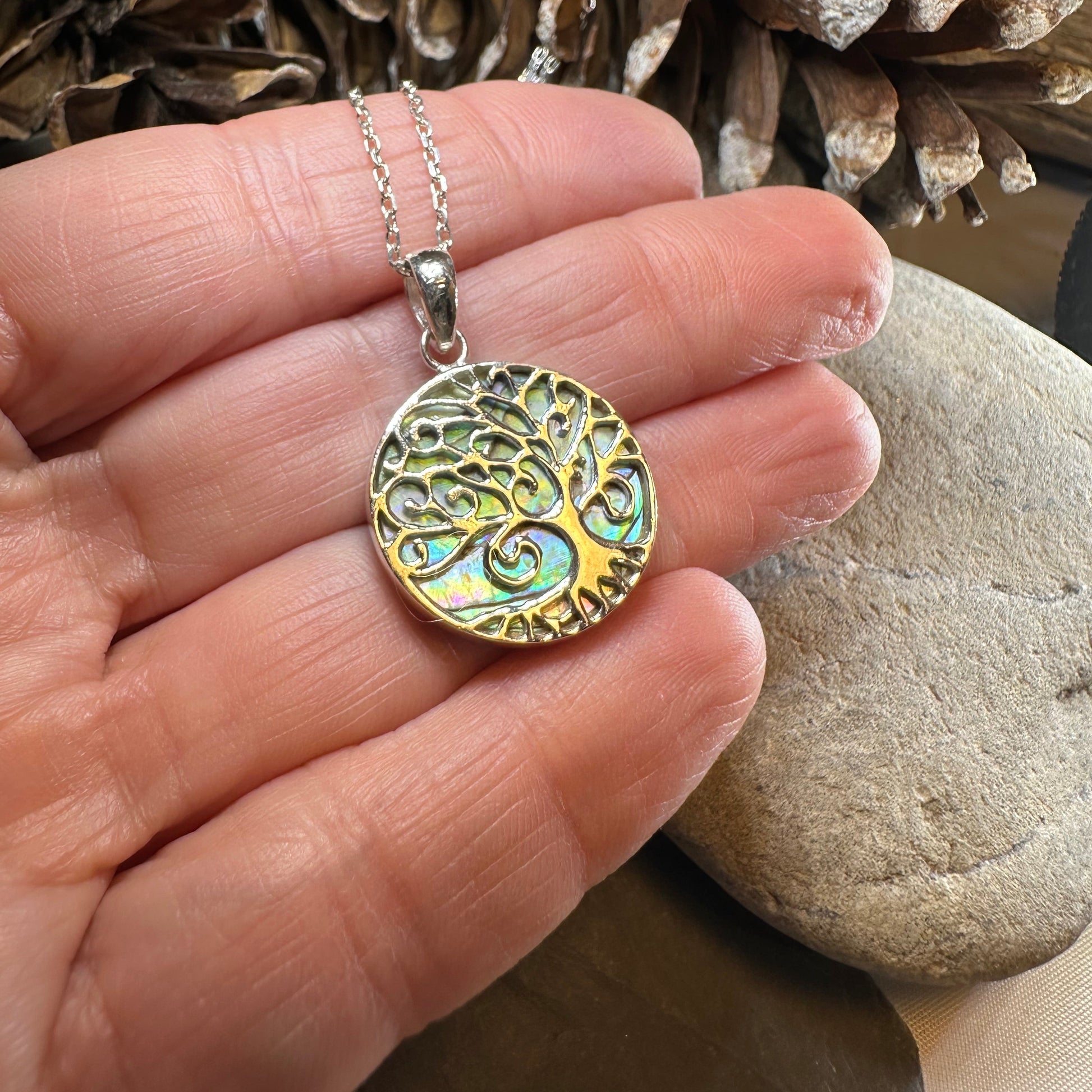 Gynnifer Tree of Life Necklace in Sterling Silver — view 6