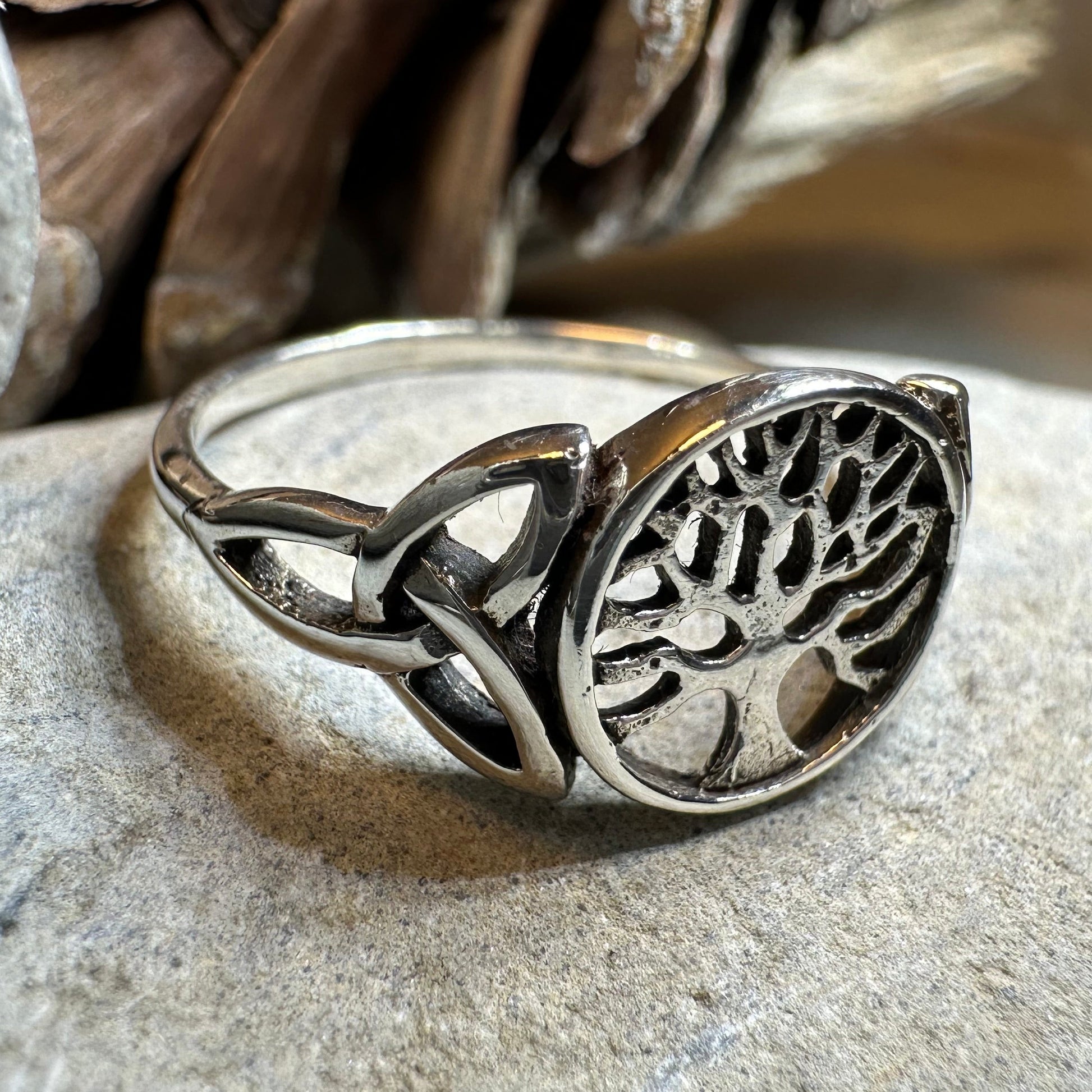 Celtic Tree of Life Ring in sterling silver