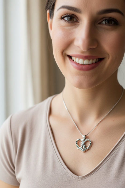 Thistle Heart Necklace
