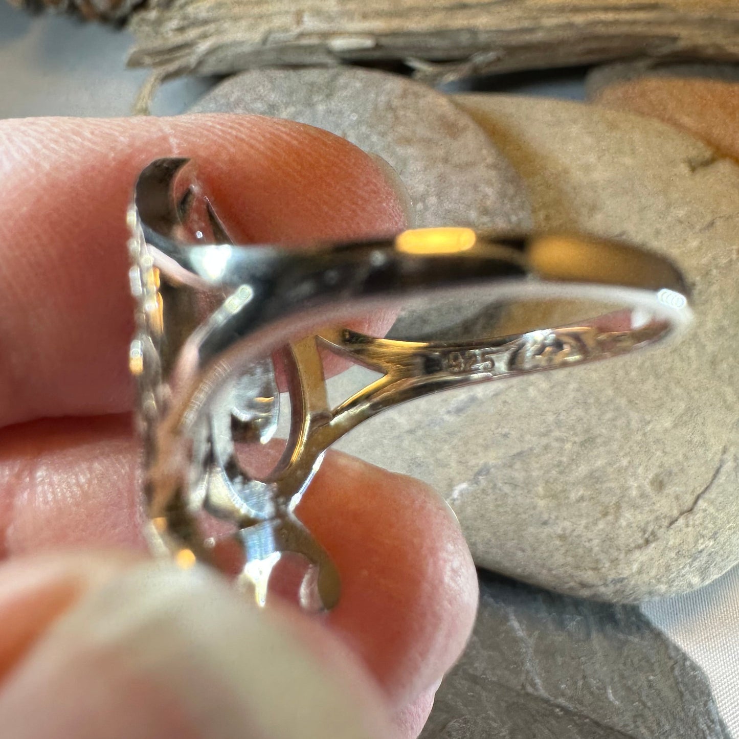 Lady of Skye Scottish Luckenbooth Ring in Sterling Silver