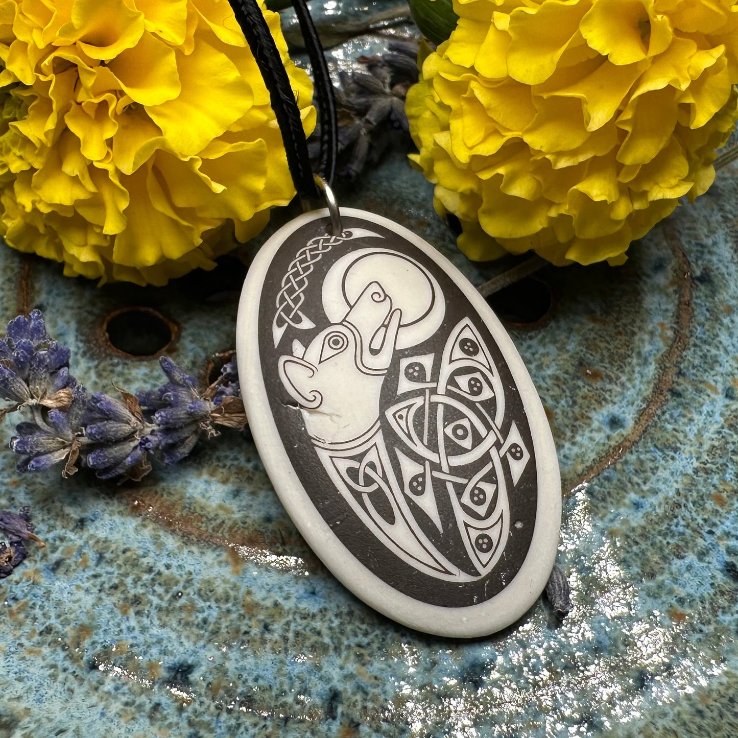 Artisan Celtic Dog Necklace - Handmade in the U.S.A.