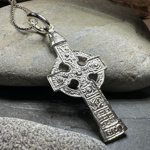 Load image into Gallery viewer, Artisan Irish Ahenny Cross Necklace - Made in Ireland

