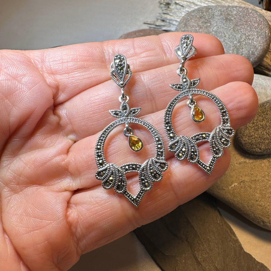 Antoinette Marcasite Earrings