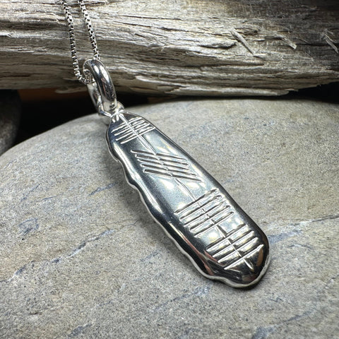 Load image into Gallery viewer, Gaelic Ireland Ogham Necklace - Made in Ireland
