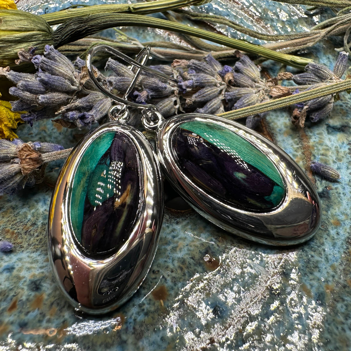 Heathergems Celtic Teardrop Earrings - Handmade in Scotland
