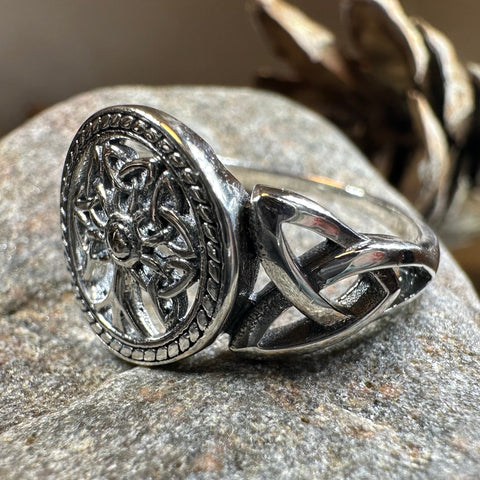 Load image into Gallery viewer, Signet Tree of Life Ring
