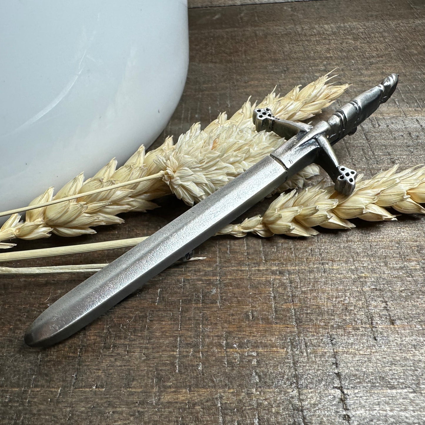 Highland Warrior Claymore Sword Kilt Pin - Handmade in Scotland